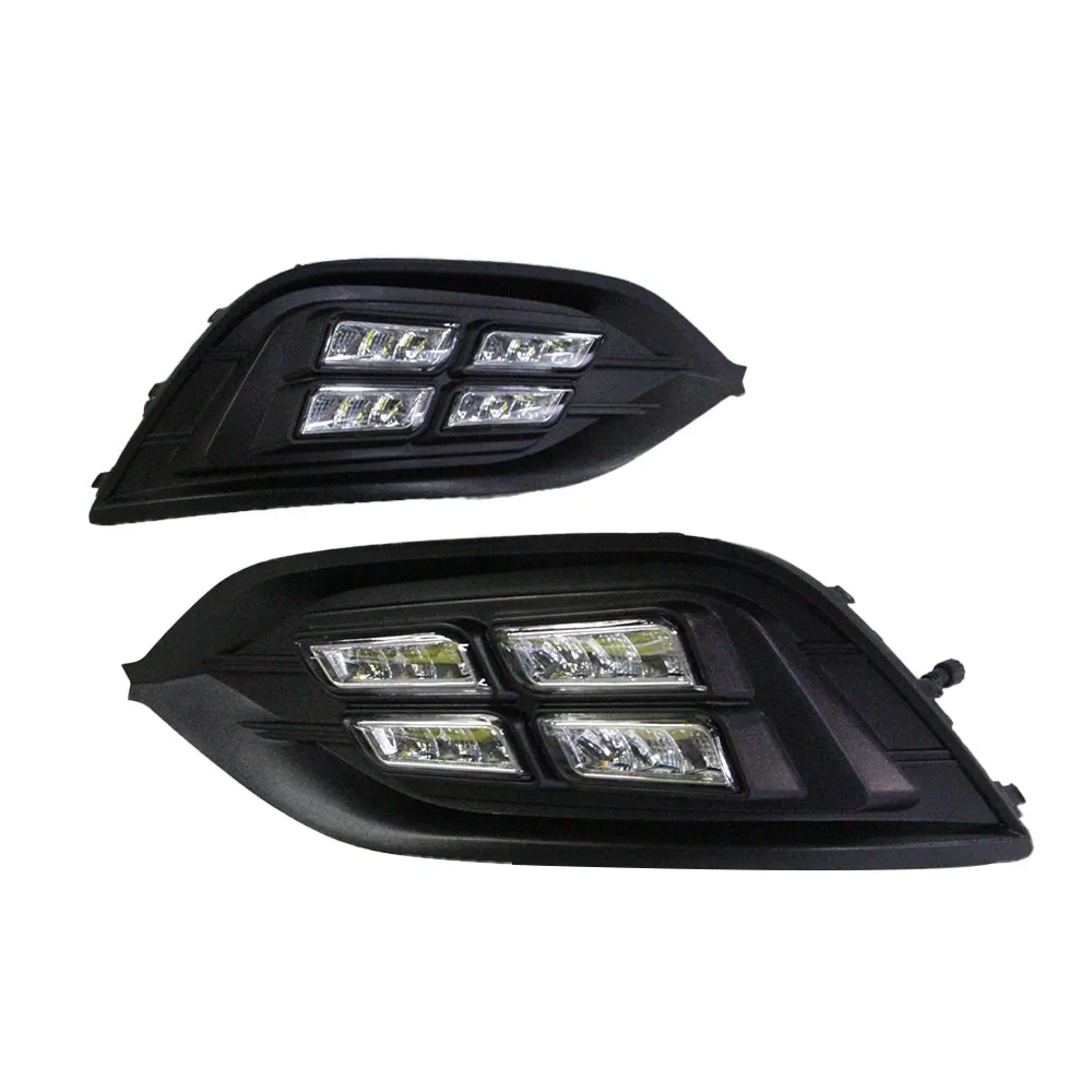 CSCSNL 2 шт. 12 В светодиодный дневный ходовой светильник DRL Дневной с поворотом ABS