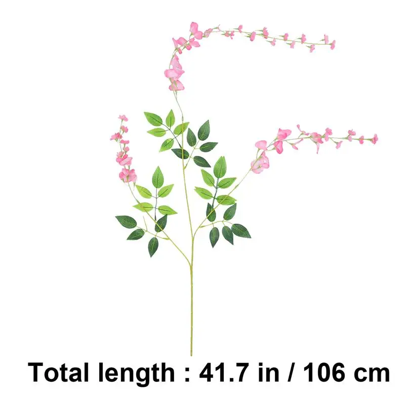 

10pcs Artificial Hanging Wisteria Simulated Wisteria Flower Hanging Floral Decor Wedding Venue Decoration