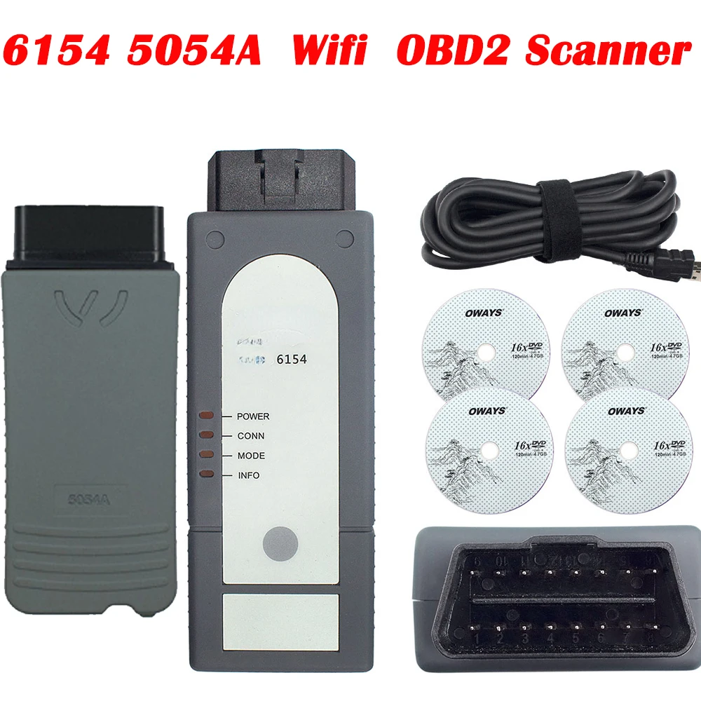 

Сканер OBD2 для VAS6154 5054A, Wi-Fi, полный детектор микросхем, инструменты для обслуживания мотоциклов, автомобилей, диагностика неисправностей, Вер...