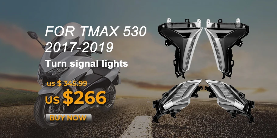 Мотоциклетное зеркало новые длинные боковые зеркала заднего вида для Yamaha T-MAX 500 T MAX500 TMAX 500 XP 500 2008-2010 2011 2012 зеркала