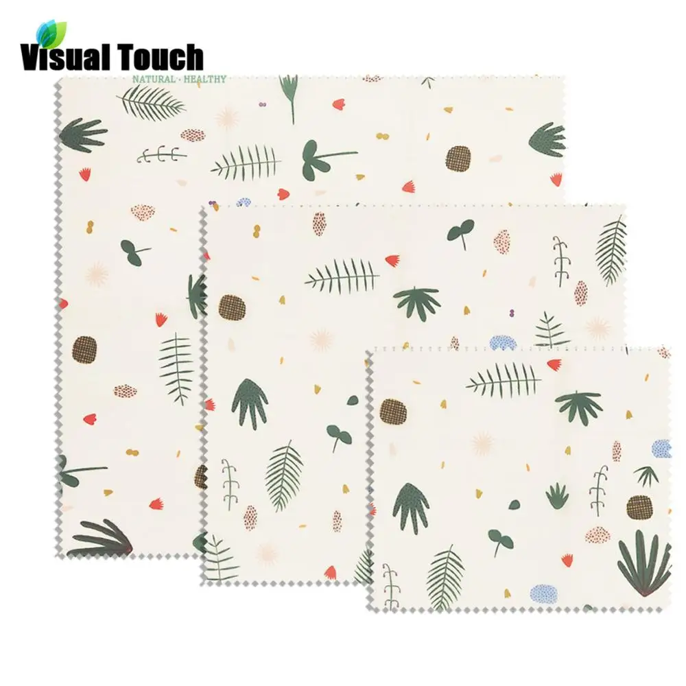 Ткань С Рисунком Листьев с визуальным прикосновением обертка из натурального