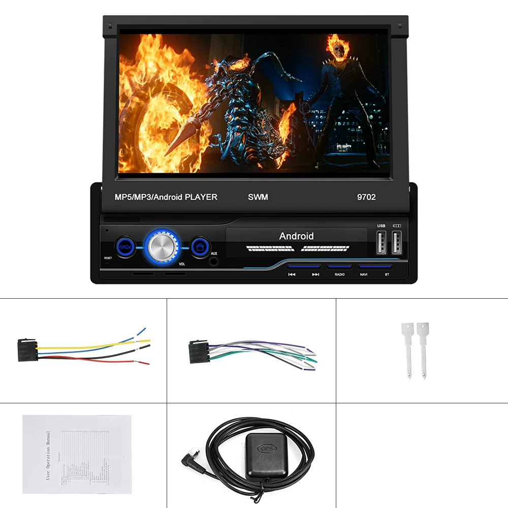 

Camecho 2Din Android 8,1, GPS- VW, Skoda, Toyota, Nissan, Golf, Polo, Hyundai