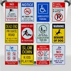 Новый стиль, остерегайтесь собак, винтажный металлический оловянный знак, не курить, не парковать, настенный художественный постер, постер для паба, картина в общественной местности, домашний декор WY104