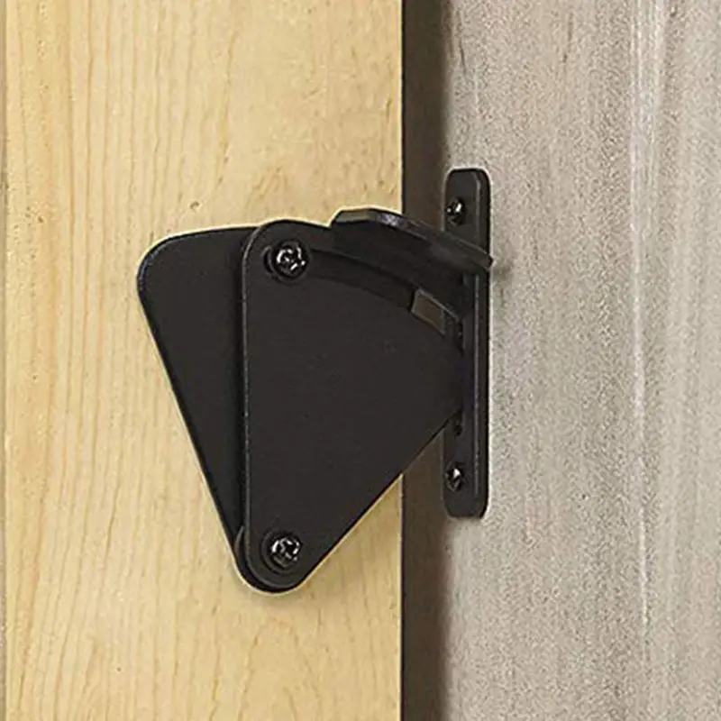 

Sliding Barn Door Latch Lock Work for Pocket Doors Garage and Shed Wood Gates K0AA