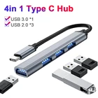 4 порта USB C HUB Type C USB 3,0 мультиразветвитель OTG адаптер док-станция для ноутбука ПК для MacBook 2,5 дюймов Мобильный HDD Type C