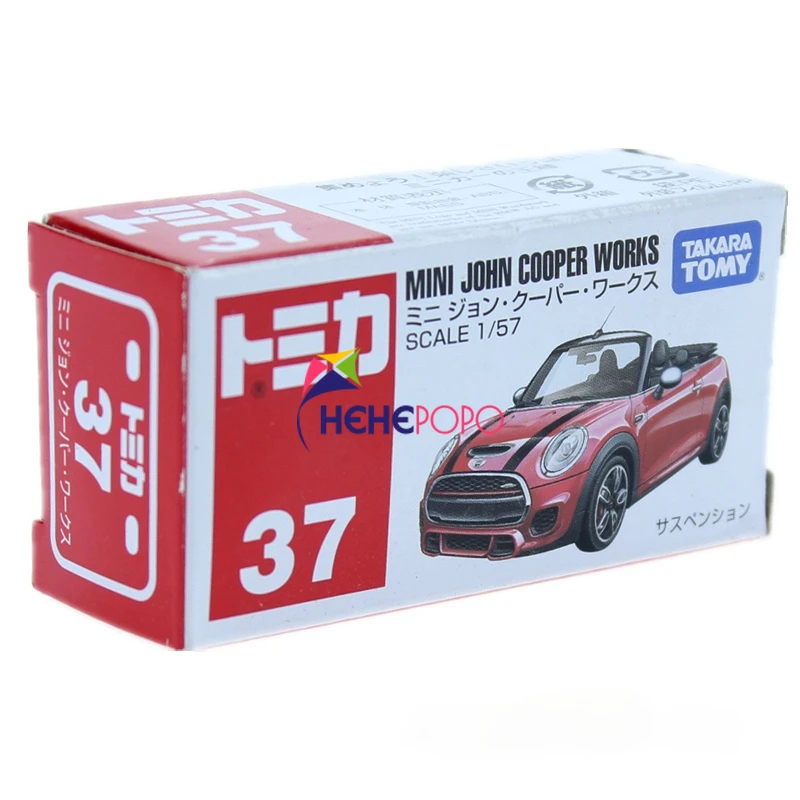 

Minicar Kids Toys Takara Tomy Tomica 37 John Cooper Works Red 1/57 Sports Car Motor Vehicle Diecast Metal Model Collectibles