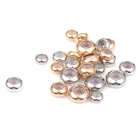 10 шт.лот медь с Силиконовой внутренней пробкой бусины регулировки бусины для изготовления ювелирных изделий Сделай Сам европейский браслет ожерелье