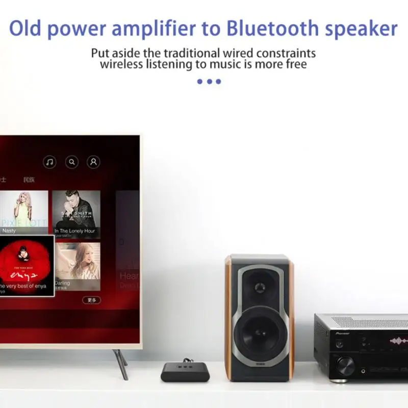 Приемник NFC Bluetooth 5 0 3 мм два аудиопорта RCA беспроводной адаптер портативный