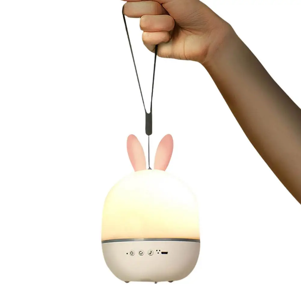 

Светильник с кроличьими звездами для детей, ночсветильник с дистанционным управлением, вращение на 360 градусов, подарок для спальни