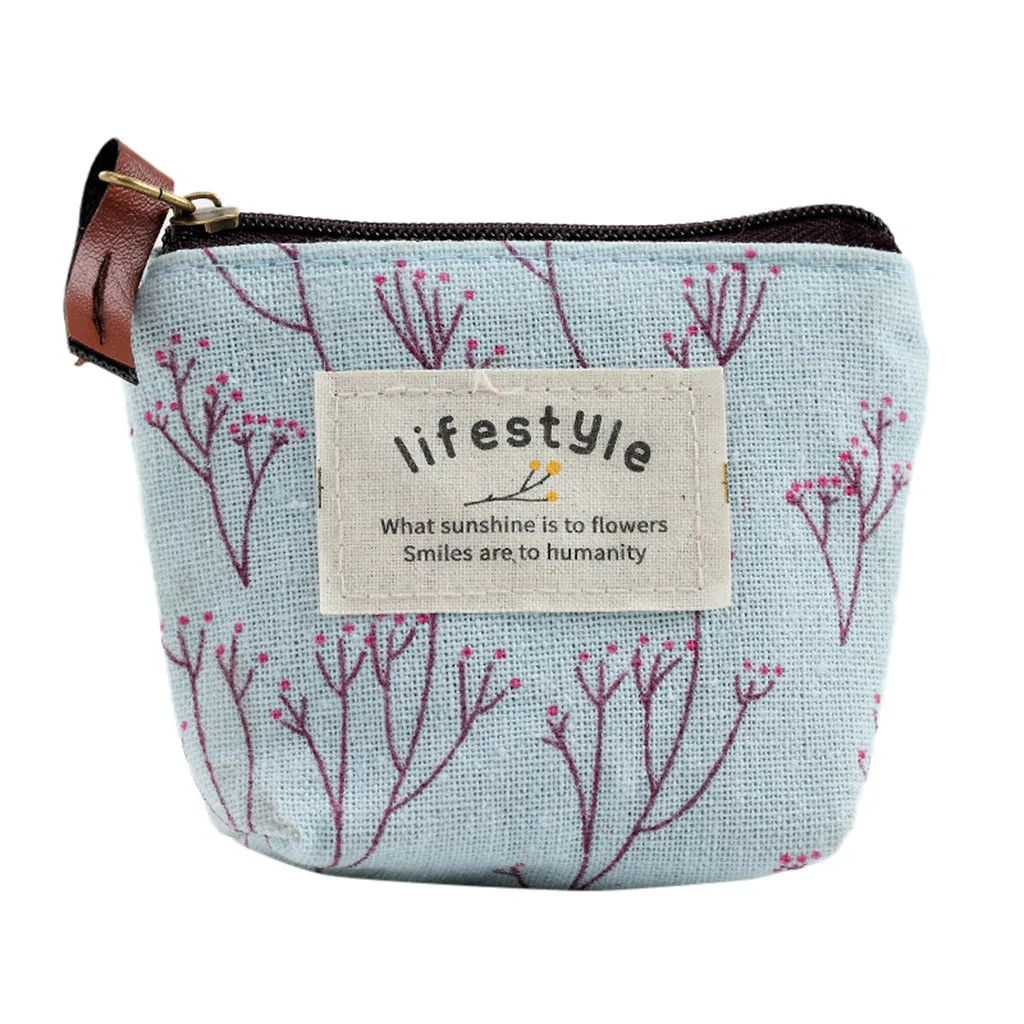 Органайзер для хранения холщовая маленькая косметичка многофункциональная