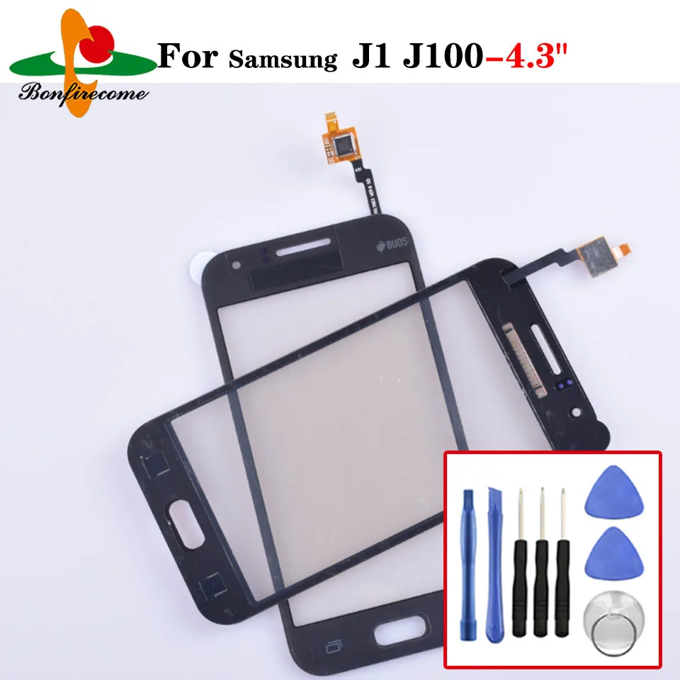 Дигитайзер сенсорного экрана для Samsung Galaxy J1 2015 J100 J100FN J100H J100F Lcd переднее стекло