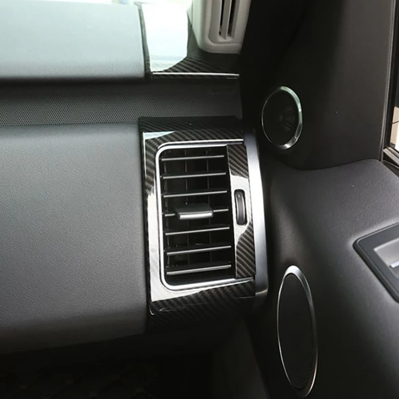 

Carbon Fiber Texture Dashboard Side Air Vent Outlet Frame Cover Fit for Land Rover Range Rover Sport 2014-2019
