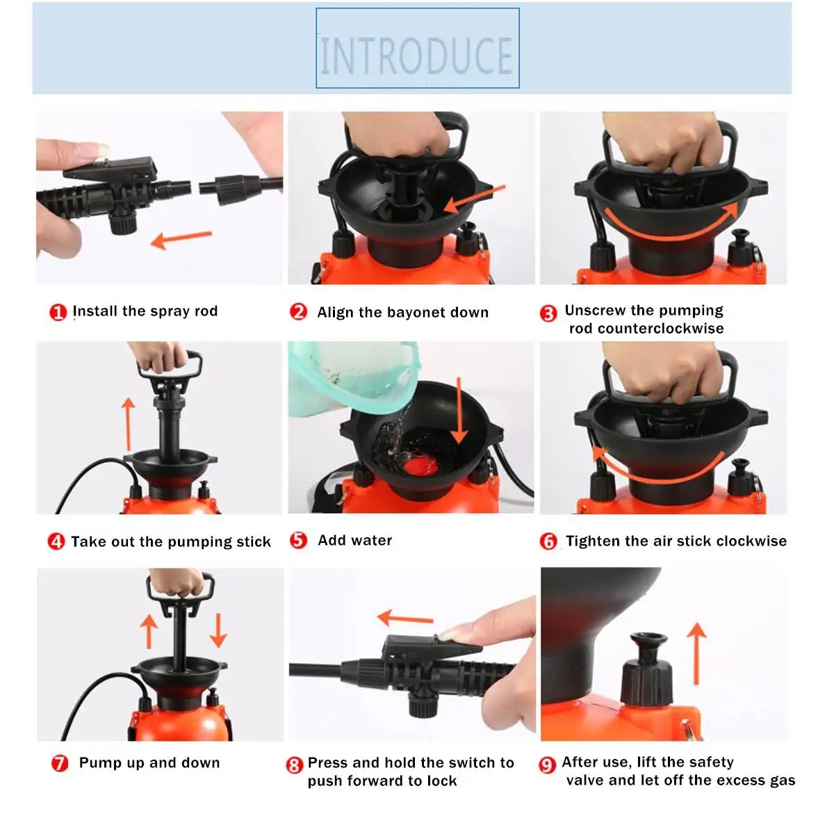 

3L/5L Portable ULV Fogger Machine Sprayer Garden Sprayer Hand Pressure Pump Watering Irrigation with Shoulder Strap