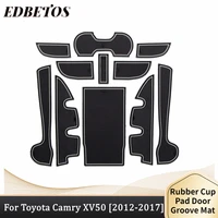 for toyota camry xv50 accessories 2012 2017 interior anti dust cup holder inserts center console liner mats door pocket
