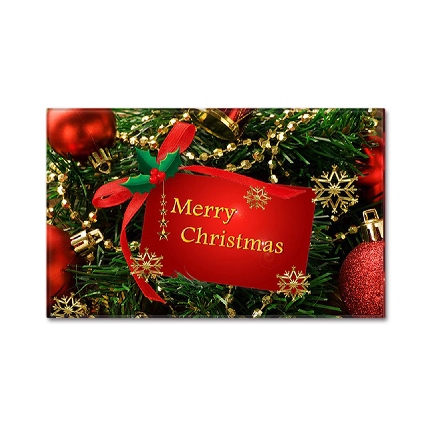 Рождественский стиль ковер дверной коврик напольный нескользящий домашний