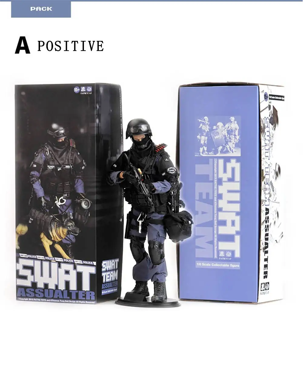 PATTIZ High-end моделирование 1/6 масштаб военный Solider SWAT attack hand набор солдат модель фигурки сборные игрушки для детей