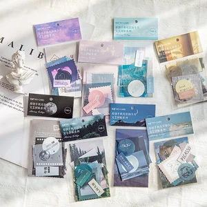 15 шт.упак. художественное украшение, космическая планета, блокнот для записей, материал, бумага, записываемые основы, журнал, канцелярские принадлежности