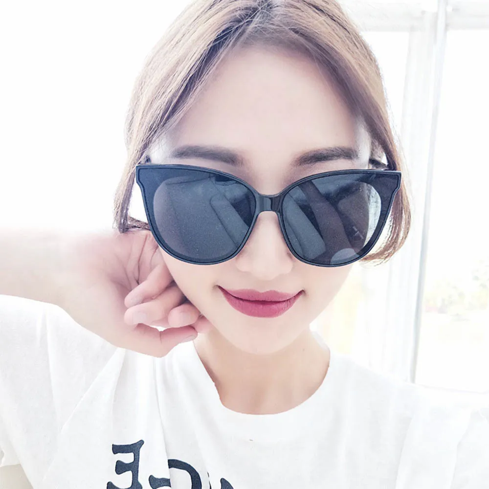 Женские и мужские солнцезащитные очки кошачий глаз модные цветные Роскошные с