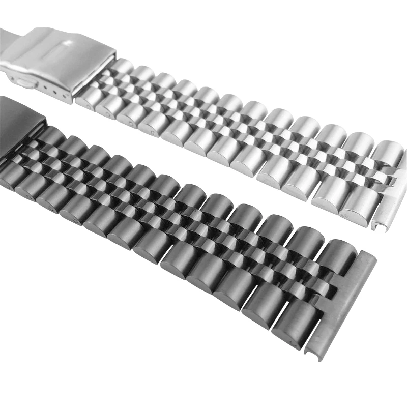 Stainless Steel Watch Bracelet Strap 18mm 19mm 20mm 21mm 22mm 24mm 26mm Women Men Silver Solid Metal Watch Band Strap Accessorie