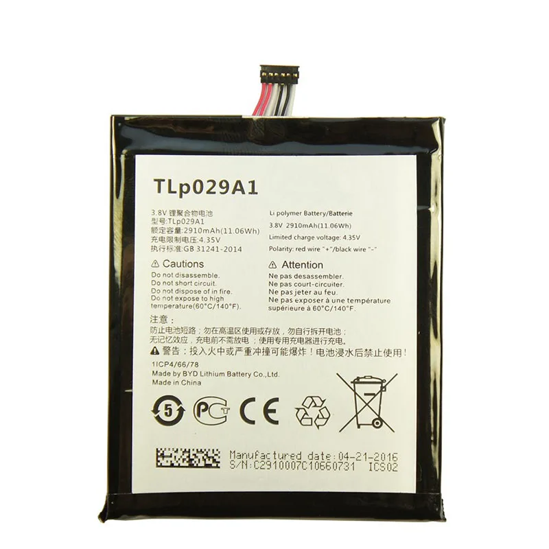 2910mAh TLp029A1 TLp029A2 S Сменный аккумулятор для Alcatel One Touch Pop 3 (5 5) I806 6045Y 6045K|Аккумуляторы