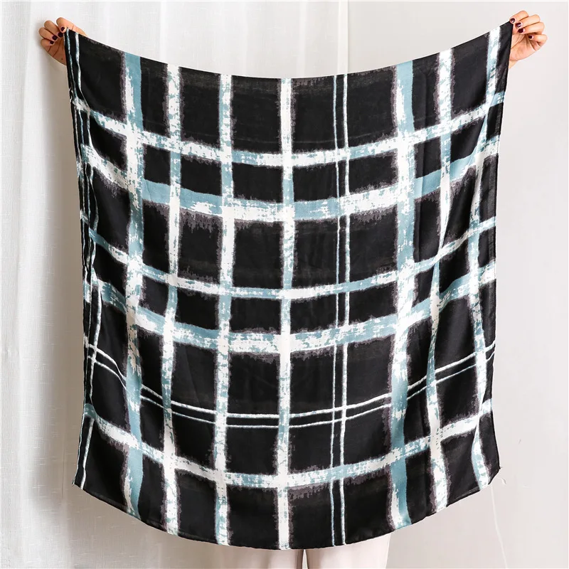 

New Plaid Scarf for Women Colored Design Head Scarf Long Shawl Blanket Wrap