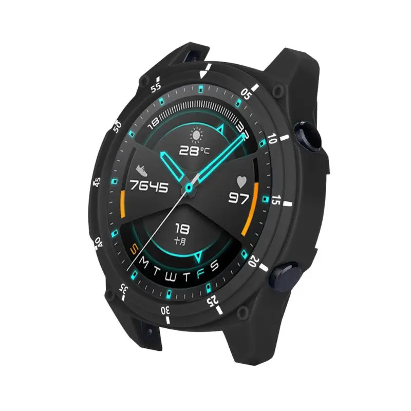 Чехол для-Huawei -Watch GT2 46 мм Красочные смарт-часы чехол TPU оболочка GT 2 протектор SIKAI