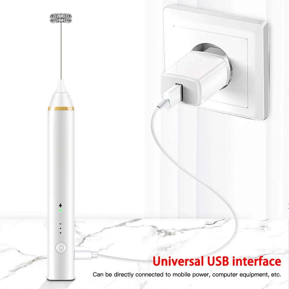 USB Аккумуляторный Миксер для взбивания молока портативный Электрический миксер