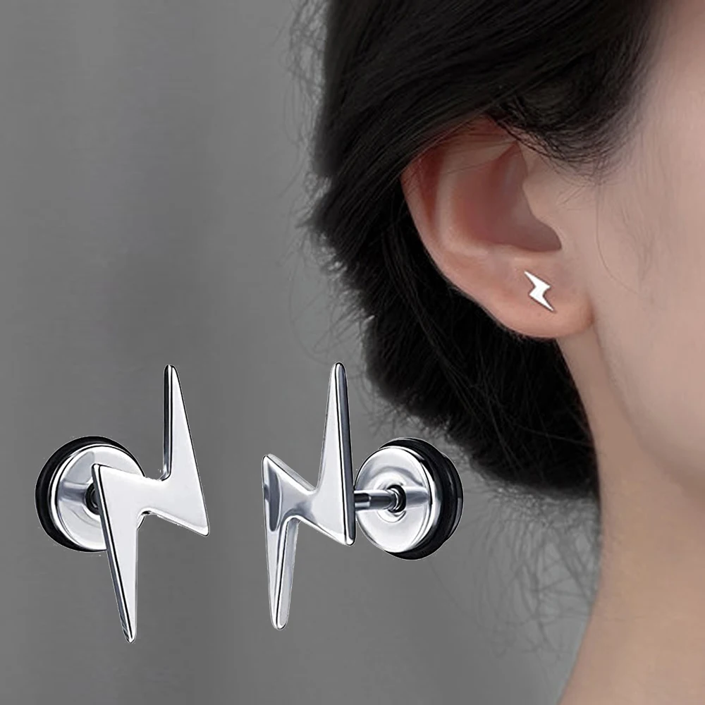 

1 пара, мужские серьги-гвоздики из нержавеющей стали