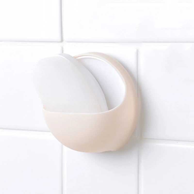 

1 Pcs!! Plastic Suction Cup Soap Toothbrush Box Dish Holder Drain Rack Bathroom Shower Accessory Bathroom Accessories