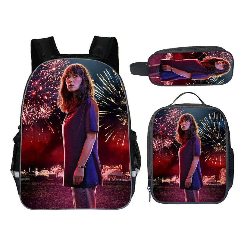 backpack bag Комплект из 3 предметов, Оксфорд, студенческий рюкзак для мальчиков, странные вещи, рюкзак для детей/детские школьные сумки ортопедические рюкзаки - Цвет: backpack bag