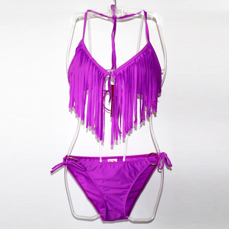 

Vintage Tassel Beads Top Ringed Bottom Very Popular Summer Sexy Women Bikini Classic Fringe Swimwear S.M.L.XL.XXL 04#