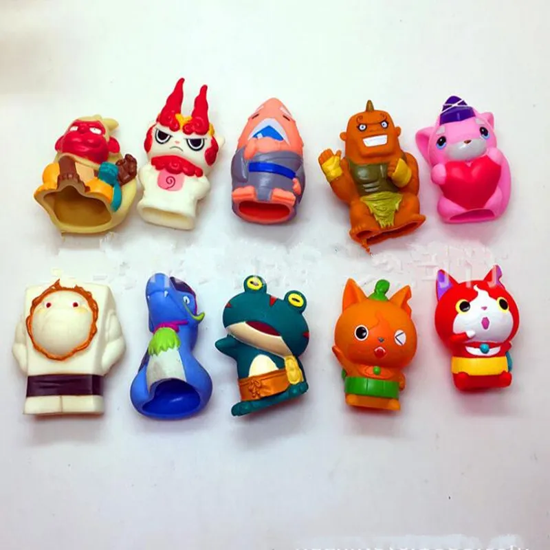 10 шт./лот аниме Yokai Yo kai Watch Toys Montre Finger кукольная фигурка модель игрушки куклы