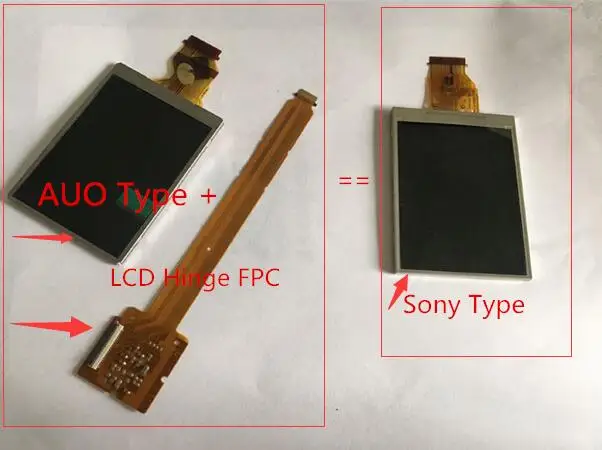 Новый ЖК экран + шарнирный кабель FPC для Sony A200 A300 A350 SLR (совместим с тип и AUO