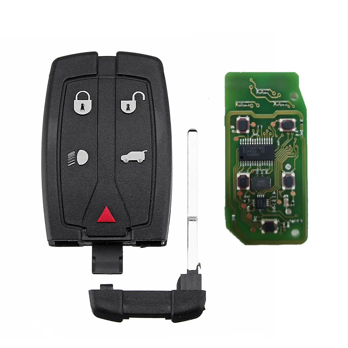 LR013005 433 МГц 5 пуговицы автомобиль дистанционного Smart плоский ключ Fob чехол в виде