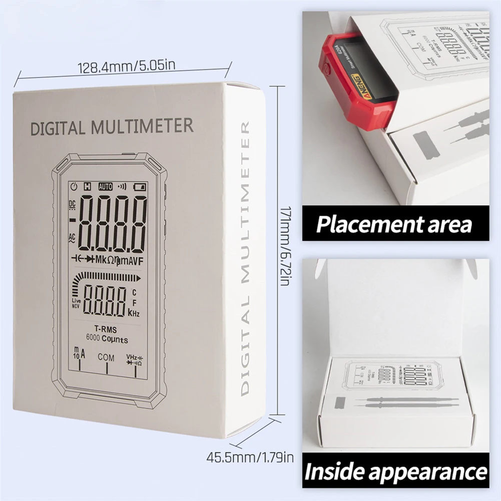 

ANENG 620A 6000 Counts NCV Auto Ranging Digital Multimeter for AC DC Ohm