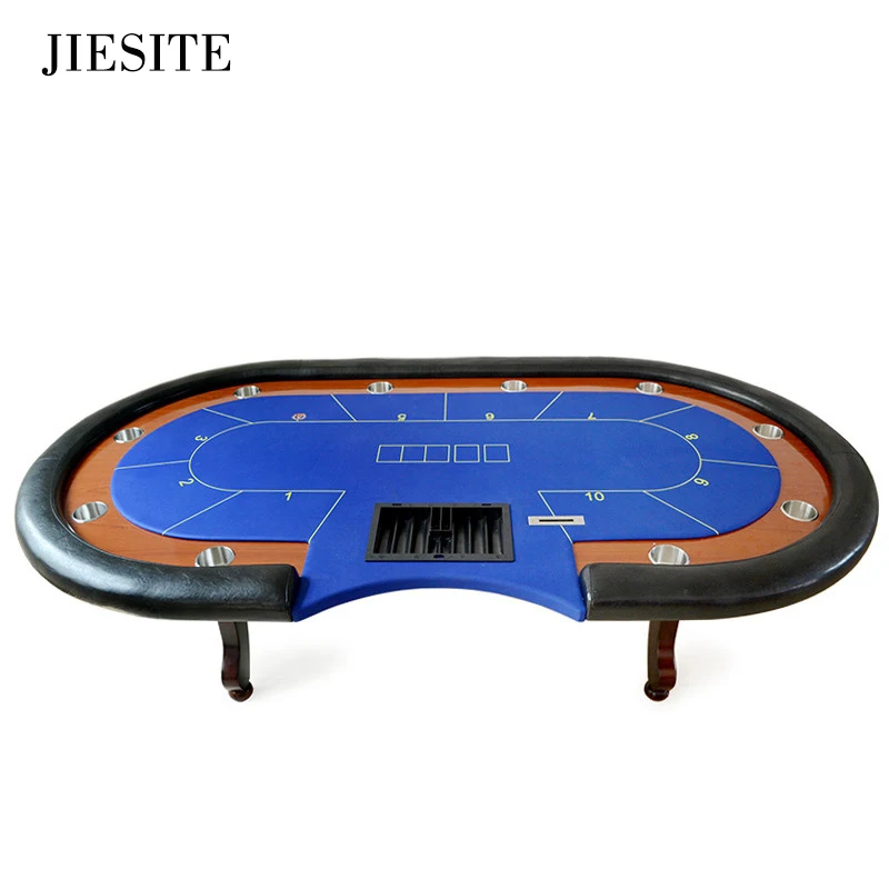 JIESITE-280*140 см 6 цветов казино покер стол Техасский Холдем баккара площадь tale с 10 игроков
