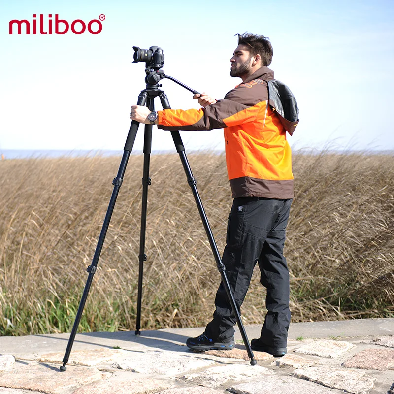Miliboo MTT701 профессиональный видео штатив алюминиевая видеокамера сверхмощный