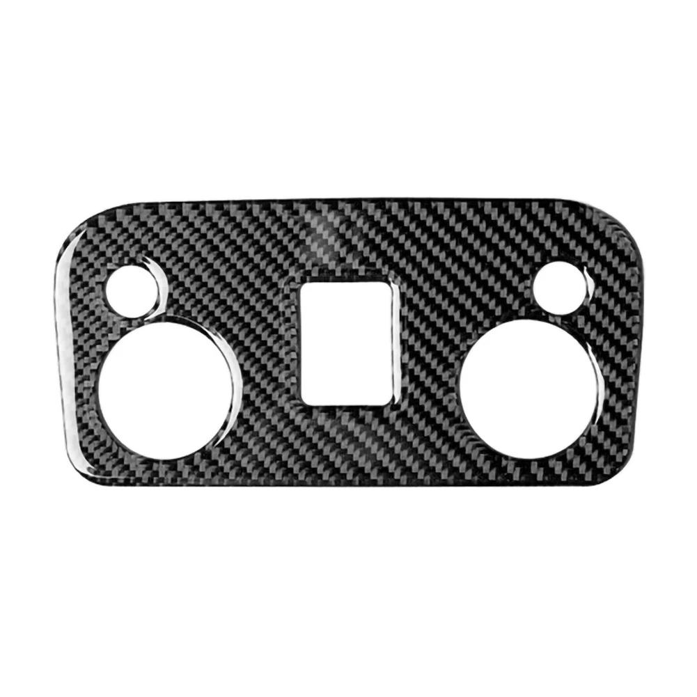 Автомобильная карбоновая внутренняя крыша для чтения блестящая черная накладка