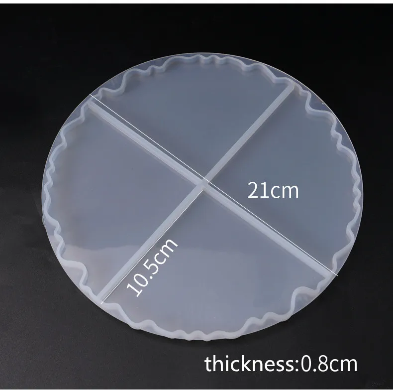 1 шт. прозрачный коврик для чашки из силикона, форма для самостоятельного изготовления, формы для УФ-эпоксидной смолы, декоративное ремесло оптом.