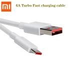 Оригинальный кабель Xiaomi 6A USB Type C, 100 см, турбопровод для быстрой зарядки и передачи данных для MIUI Mi11, 10 Lite, 98Se, Redmi k30, k40 Pro, POCO X3, F2