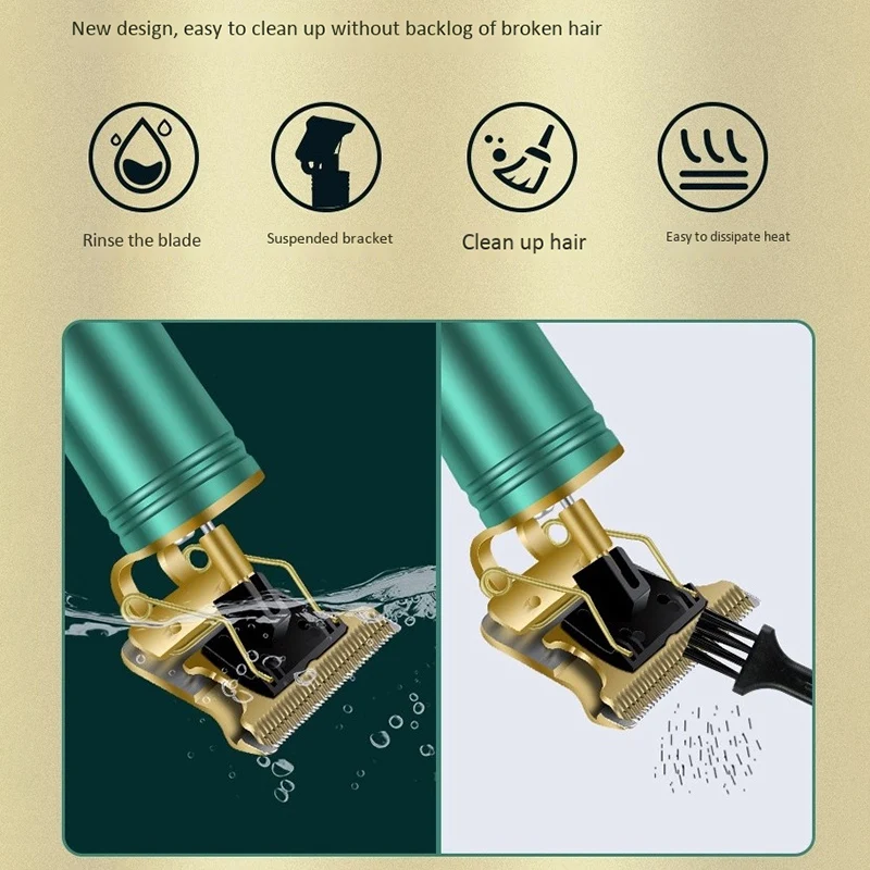 

Top Sale Pro Real Zero Gapped Cordless Clipper Electric Trimmer Wireless Hair Clipper