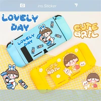 soft case for nintendo switch case cute laurel cartoon dog full shell for funda accessories cover tpu shell case back grip shell