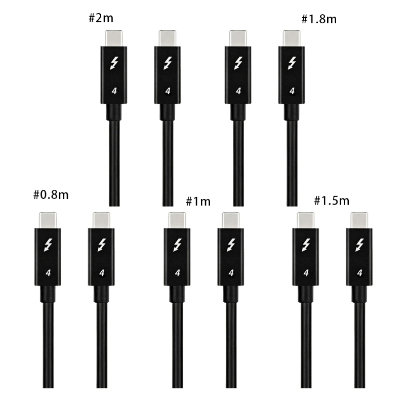 High Efficiency 40Gbps Data Transfer Line for Laptop Thunderbolt 4 Type C Cable L9CA | Электроника