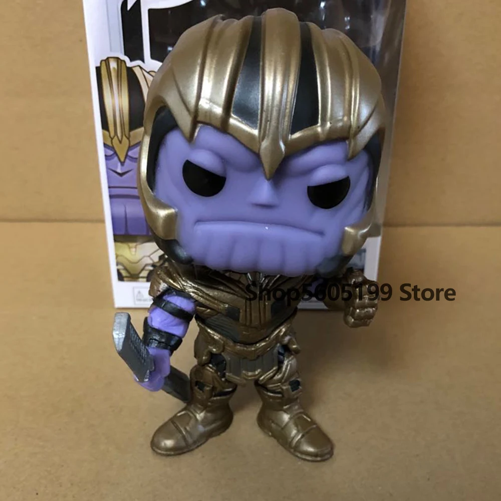 Новинка! Фигурки героев Endgame THOR THANOS POP из винила коллекционные модели игрушек с