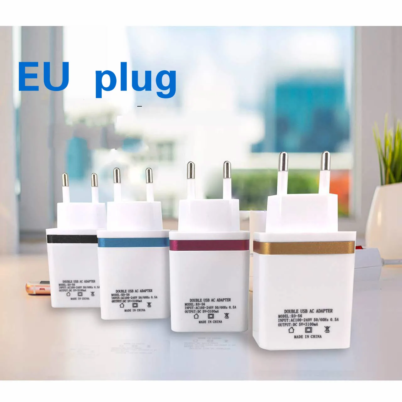 Лидер продаж зарядное устройство EU US Usb 2 порта светодиодный дисплей для iPhone Samsung