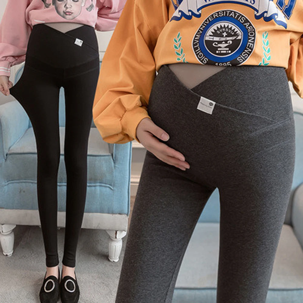 

Брюки для беременных верхняя одежда Леггинсы для беременных женщин весна-осень новые стильные брюки для подтяжки живота штаны для ног Брюк...