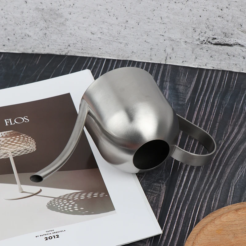

500ml Stainless Steel Watering Pot Gardening Potted Small Watering Can Indoor Succulent Long Watering Flower Kettle