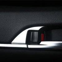 sbtmy 4pcsset car door handle frame stainless steel decorative patch for toyota camry xv70 2018 2020 accessories car styling