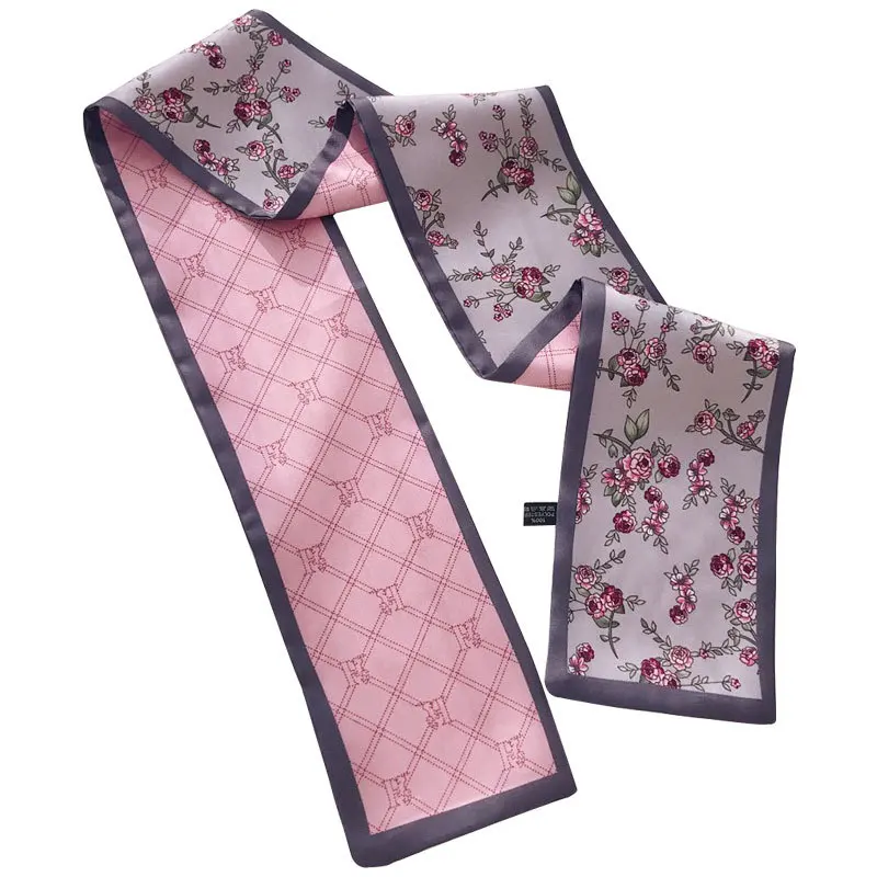 Новинка 2020 Женский двухсторонний Шелковый Ретро шарф с принтом литературы и