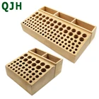 Кожаный стойка для хранения инструментов с отверстиями, прошитая вручную стойка для хранения, пробойник, стол для хранения инструментов сделай сам, ящик для хранения инструментов